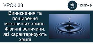 Фізика 9. Урок-презентація «Виникнення та поширення механічних хвиль»