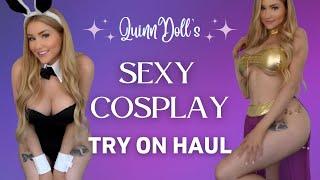 CosplayNaughty Bikini Costume Try On Haul  SEE THROUGH