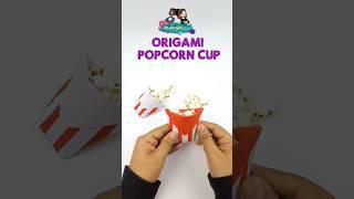 Fold snack repeat ️ #shorts #summer #papercraft #popcorn #summercraft #kidsvideo #origami