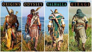 Assassins Creed Origins VS AC Odyssey VS AC Valhalla VS AC Mirage - Which Game is Best?