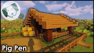 Minecraft Pig Animal Pen Tutorial