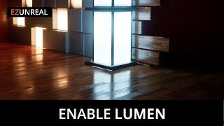 Unreal Engine 5 Tutorial How to activateenable LUMEN