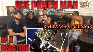 SAITAMA vs GENOS ONE PUNCH MAN EPISODE 5 REACTIONREVIEW