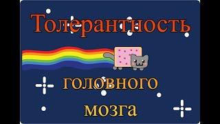 Толерантность головного мозга. Реакция современного общества.