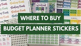 Where To Buy Budget Planner Stickers  Best Budget Planner Sticker Shops  Caffeinated Cait