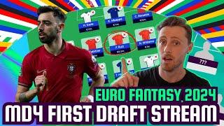 Euro 2024 Fantasy I MD4 First Team Selection Livestream I EURO 2024 FANTASY TIPS