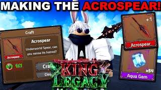 Getting The *NEW* Legendary Acrospear In Roblox King Legacy Update 5... Heres What Happened