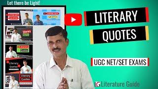 Literary Quotes  Literary Quotations - English Literature  Literature Guide