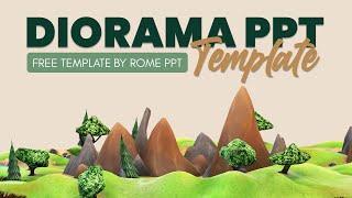 FREE 3D Diorama PPT Template by Rome