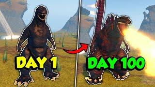 I Survived 100 Days In Kaiju Universe  Roblox