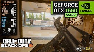 GTX 1660 SUPER on Call of Duty Black Ops 6  1080p + FSR 3 Frame Generation Beta