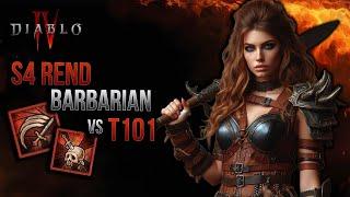 Diablo 4 Pit 101Rupture Rend Barbarian Season 4 🩸 Gameplay