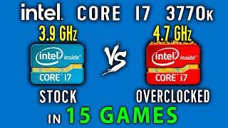 Intel core i7 3770 vs i7 3770k Overclock 47 GHz in 15 Games or Xeon E3 1270v2 vs i7 3770k max OC