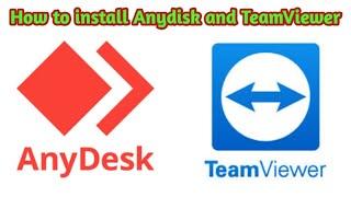how to install and download Remote Desktop software anydesk TeamViewer