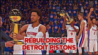 I REBUILT THE DETROIT PISTONS AND THIS HOW IT WENT WE WON 2 RINGS BACK TO BACK
