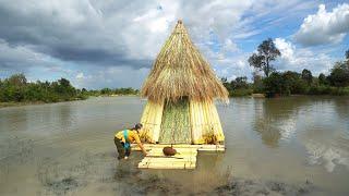 I Built a House Banana on Water by Hand Skills