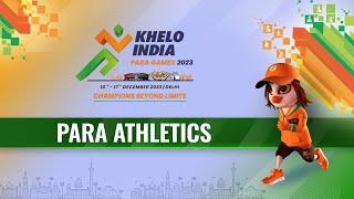 LIVE Para Athletics  Khelo India Para Games 2023  Doordarshan Sports