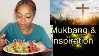 Live Breakfast Mukbang & Inspirational Talk #keepthefaith