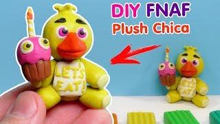 ФНАФ ИЗ ПЛАСТИЛИНА - КАК СЛЕПИТЬ ЧИКА  DIY Five Nights at Freddys Plush Chica