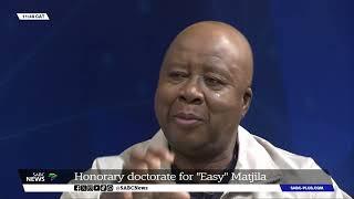 Veteran news anchor Dr Easy Matjila gushes over his honorary doctorate