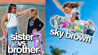 Worlds Youngest Olympian Races Her Brother To Win Customized ZHC Skateboard  Sky Brown