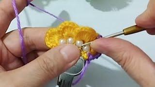 İplik ve boncuktan anahtarlık şahane oldu  easy crochet