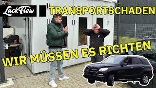 Wir lackieren Teile des Unfall Mercedes ML von @bobergderechte