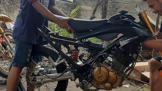 Persiapan modifikasi satria fu supermoto dari nol part1