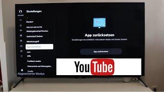 YouTube App zurücksetzen Android TV