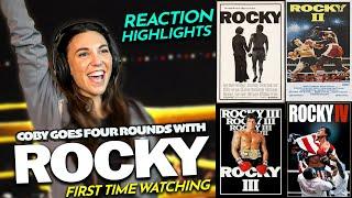 Coby goes four rounds with ROCKY Movie Reactions FIRST TIME WATCHING