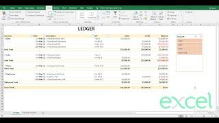 How to automate Accounting Bookkeeping  Ledger and Trial Balance in Microsoft Excel  Hindi Urdu