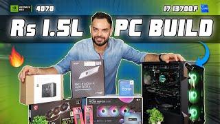 Rs 1.5 Lakhs Intel i7 13700F & RTX 4070 Gaming & Editing PC Build 2023  MSI RTX 4070 Ventus 3X