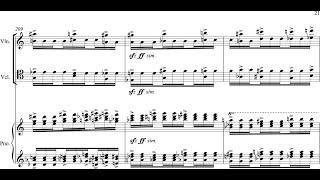 Jeffrey Holmes - Oscularum Infame for Piano Trio 2009 Score-Video