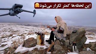 چای گرم، برف سرد و آتش تجربه یک روز زمستانی در کوهستانات جاغوری A winter day in Jaguri