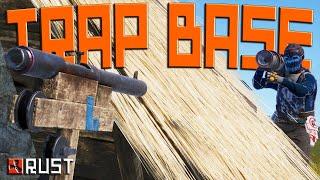 FOUNDATION SEALING TRAP BASE makes SALTY ZERG RAID US - Rust Trap Base Trolling