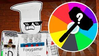 SPIN THE WHEEL - CHALLENGE IN ROBLOX FLEE THE FACILITY