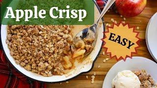 VERY Easy Apple Crisp  With Lower Sugar and Gluten Free Options