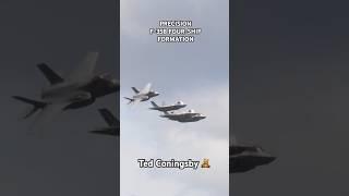 SUPER PRECISION F-35B LIGHTNING FOUR-SHIP FORMATION BREAK • RAF MARHAM #trending #shorts #f35