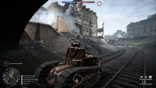 Battlefield 1  Killing the Behemoth Armored Train with a Infantry Light Tank?