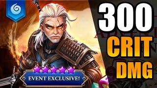 300 CRIT DAMAGE FREE WATER GERALT Showcase In Summoners War