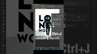 Transparent Text effect in Photoshop  Photoshop Tutorials  Photoshop CC 2023 #shorts