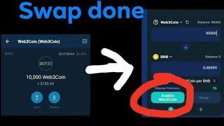 how to swap web3 coin? how to swap web3 coin in trust wallet? how to exchange  web3 coin?