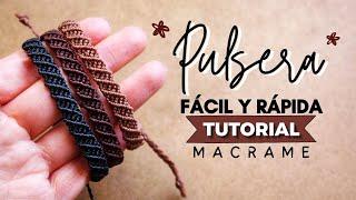  How to make quick and easy THREAD BRACELET STEP BY STEP  DIY Easy Macrame Friendship Bracelet #25