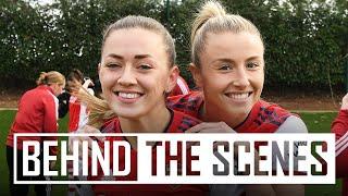  360 camera vlog  Behind the scenes at Arsenal Womens 202122 photocall