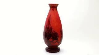 Le Verre Français - Charles Schneider - Prunes vase  - Antiques Emporium Glass Collection