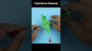 Easy Origami Helicopter #origami #easy #helicopter #craft