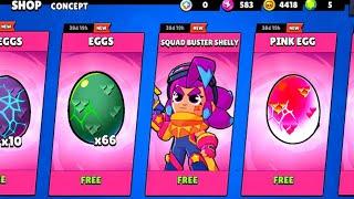 YEEEEES NEW GIFTS FROM CRUSHED IS HERE?  LUCKY MONSTER EGG OPENING BRAWL STARS CONCEPT
