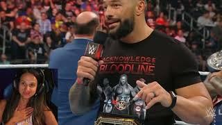 WWE Raw Austin Theory interrupts Roman Reigns 72522