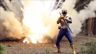 Power Rangers Samurai - Gold Rangers First Morph And Fight  Power Rangers Zone