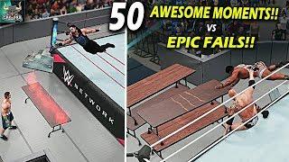 WWE 2K18 Top 50 Awesome Moments vs Epic Fails WWE 2K24 Countdown
